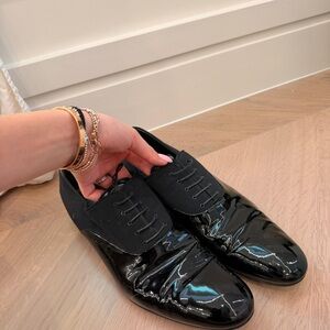 Louis Vuitton Shiny Black Men's Loafers